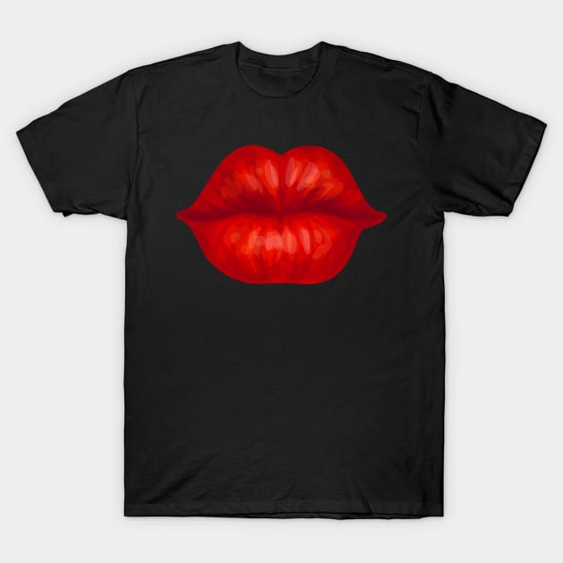 Kissing lips T-Shirt by katerinamk